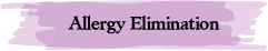 Allergy Elimination
