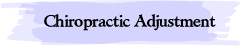 Chiropractic Adjustment