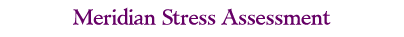 Meridian Stress Assessment